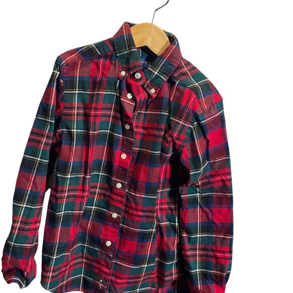 Ralph Lauren Performance Red & Green Plaid Button-Up Shirt Size S - Picture 2 of 4